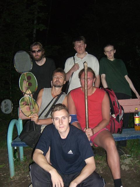 Треугольник смерти: Игорь, Вова, Я, Слафко, Напорыч, Ваниш.